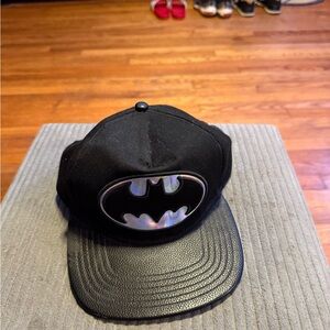 DC Comics Black Batman Logo Cap
